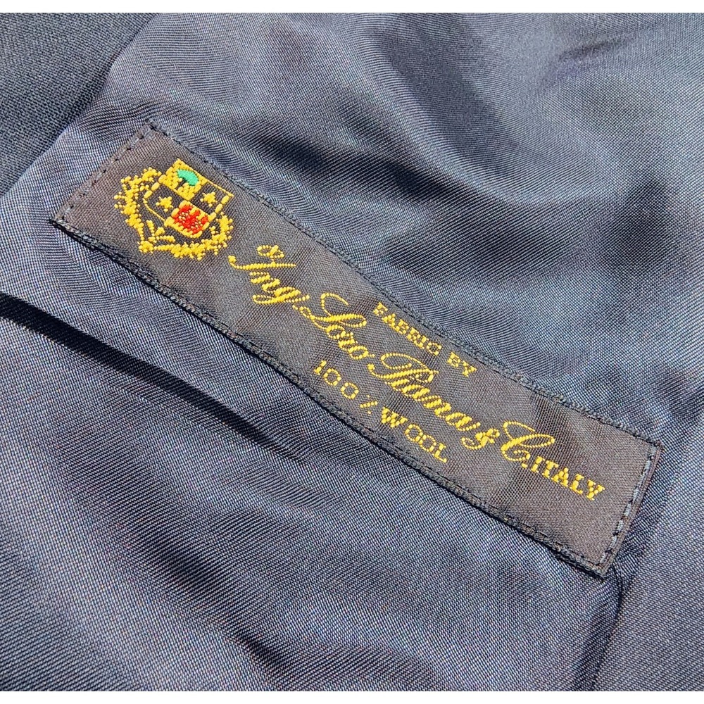 Brooks Brothers Blazer Women Navy Sz 6 Wool Loro Piana Gold Buttons Jacket - Picture 4 of 14